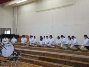伊那西高校のみなさんとの音楽交流