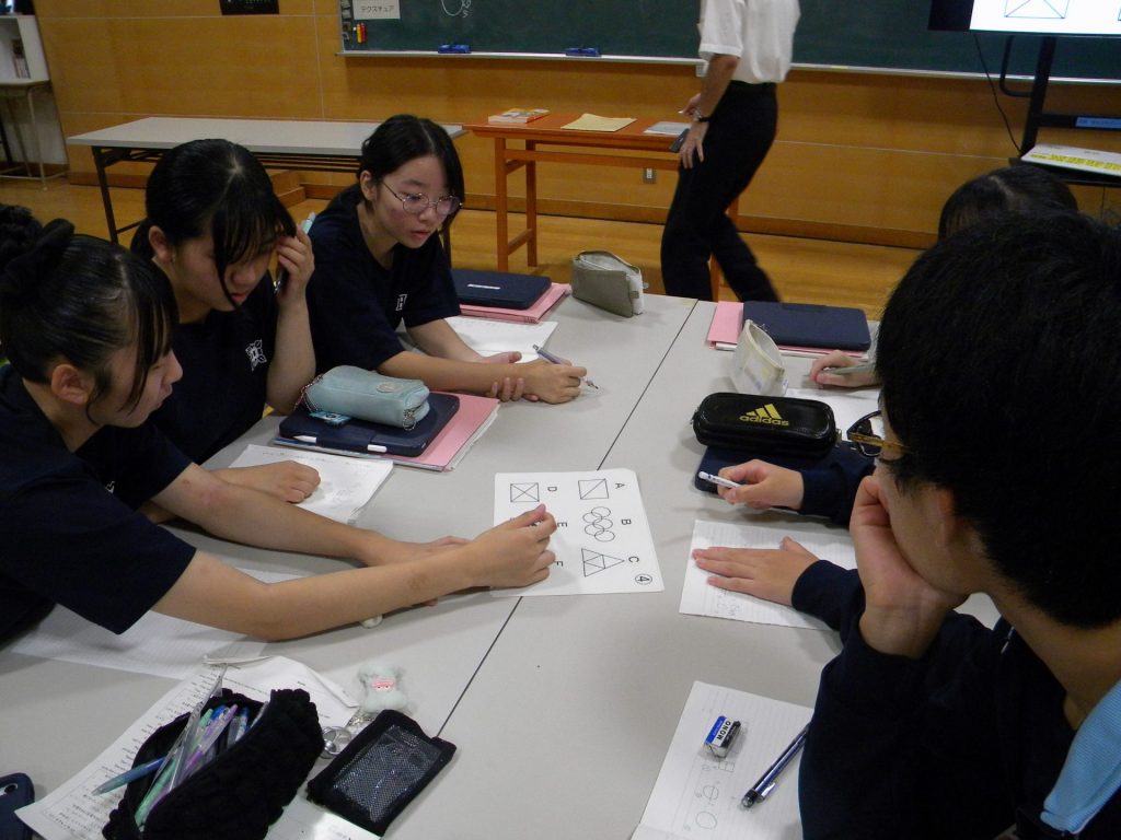 長谷中学校３年生と本校３年生が交流授業を実施しました！